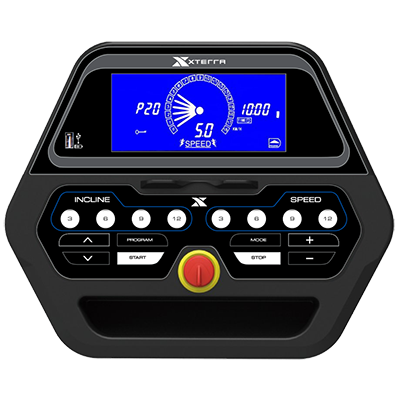 Xterra T9 treadmill console
